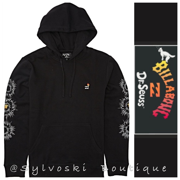 🔥BILLABONG Dr. Seuss and Lorax Speak For The Trees Pullover Hoodie NWT - Picture 4 of 9